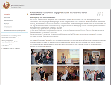 Tablet Screenshot of kinaesthetics-verein.de